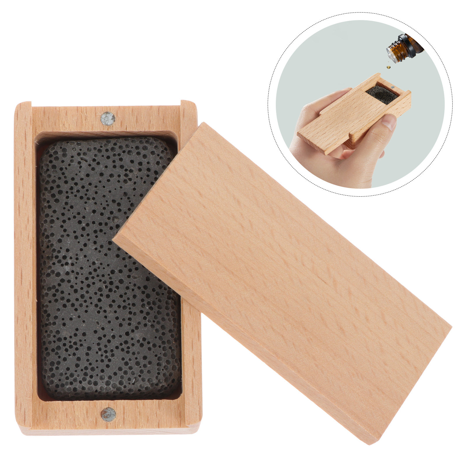 Home Fragrance Leather Diffuser - 1 Set Diffusore in Legno di