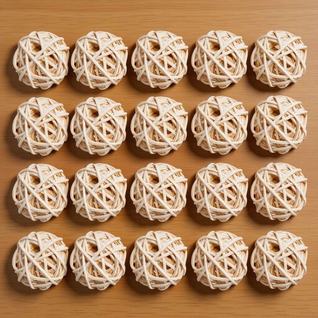 Fragrance Home Decor - 20 Pezzi di Palline di Rattan