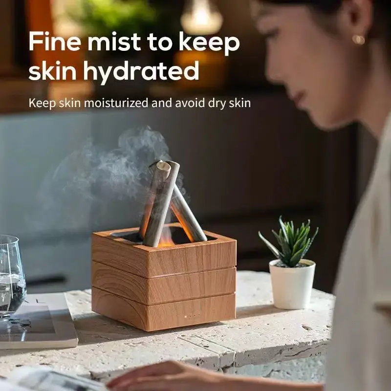 Home Fragrance Leather Diffuser - Umidificatore d'aria Fiamma Diffusore di oli