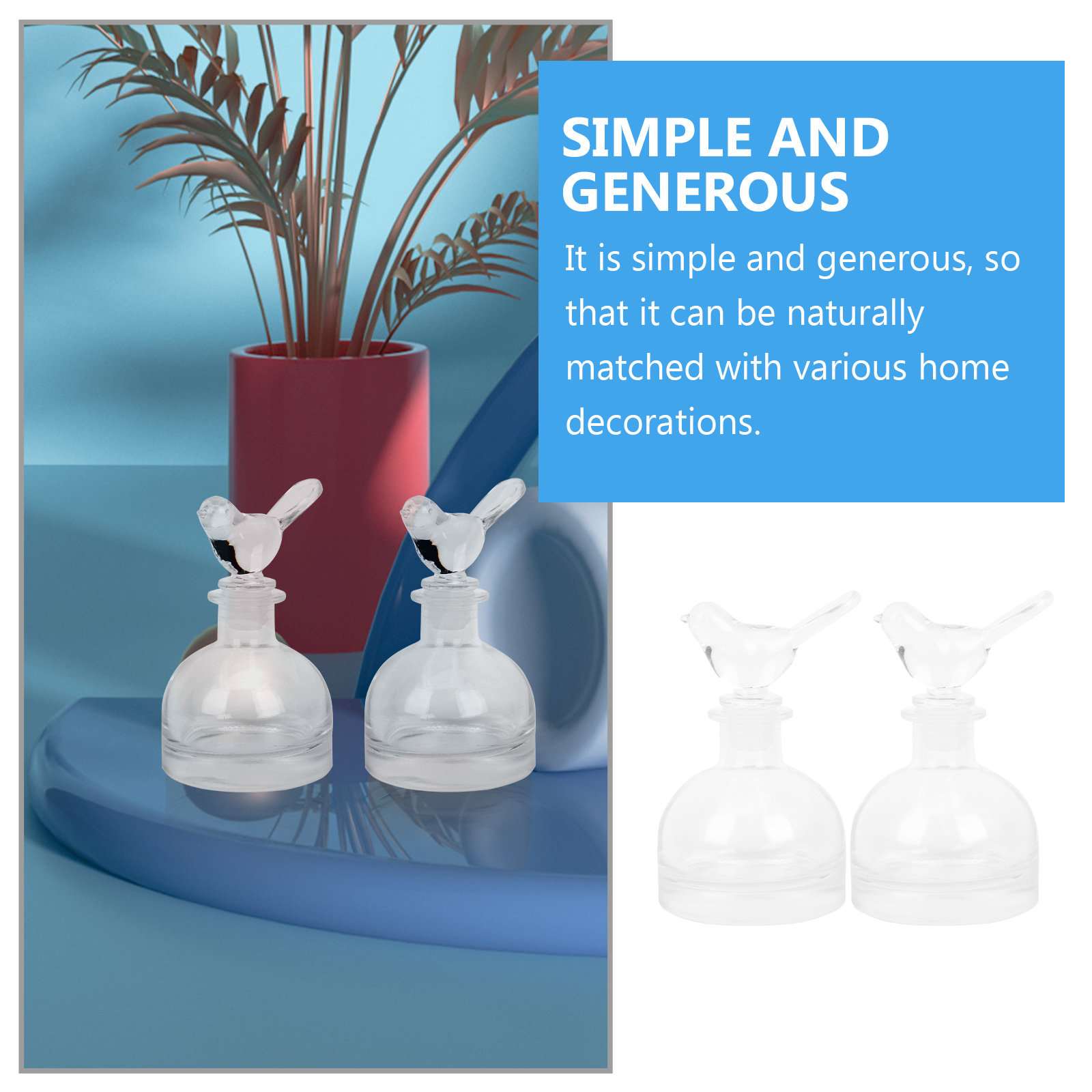 2 bottiglie di profumo in vetr - Fragrance Home Decor recensione e prezzo