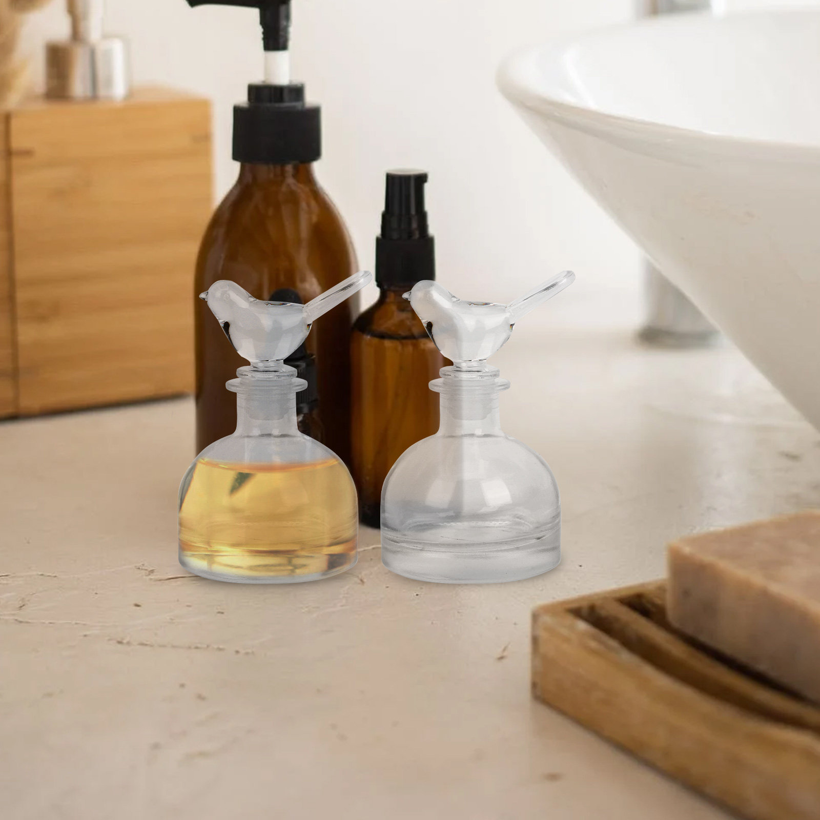2 bottiglie di profumo in vetr - Fragrance Home Decor recensione e prezzo