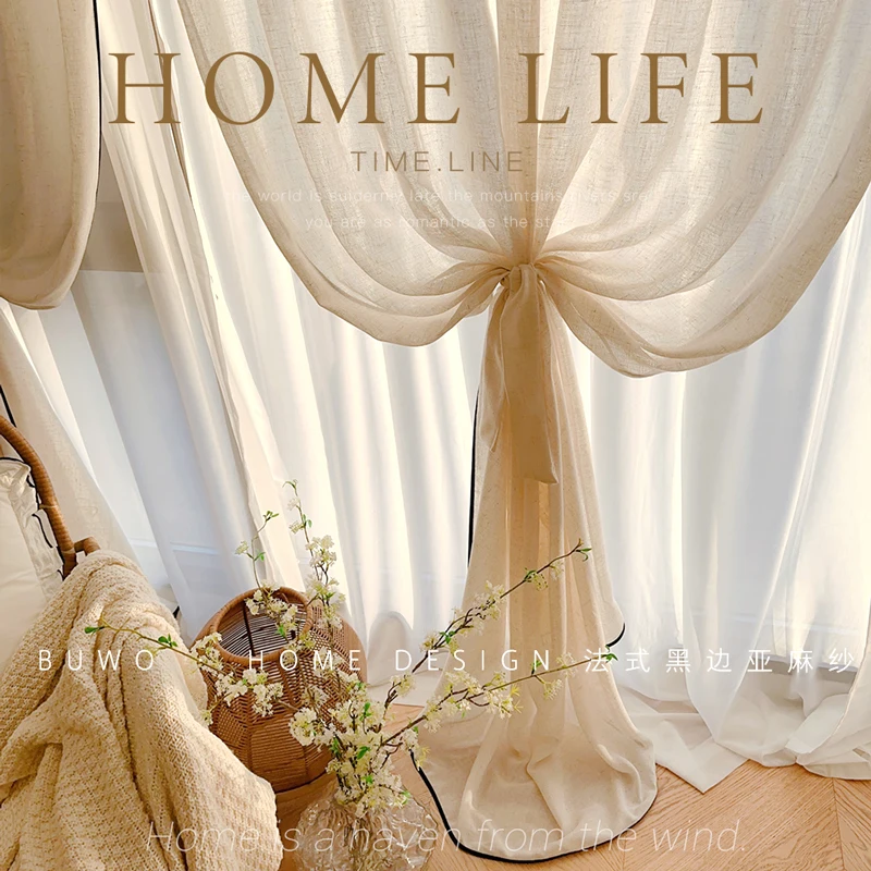 Tende in garza di lino con bor - Home Fragrance In French recensione e prezzo
